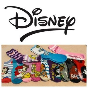 12 Pairs of Disney Princess Socks -New